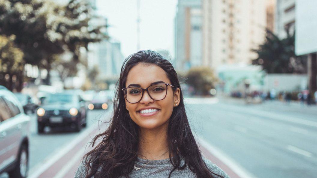 Woman with a bright, confident smile