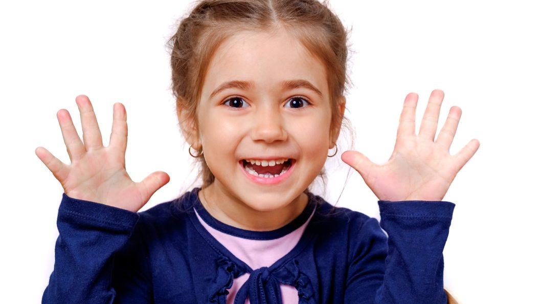 Happy child at a pediatric dental visit